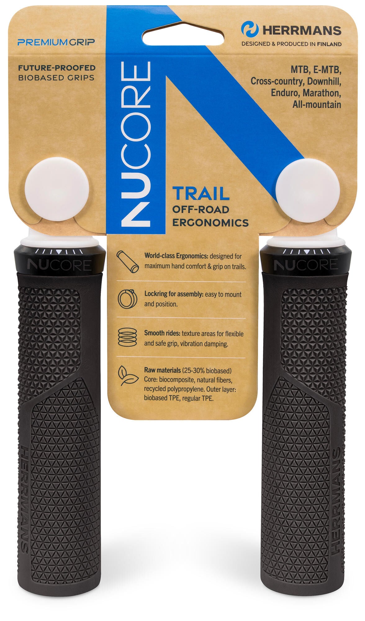 Sturmeyarcher herrmans handvatset nucore trail peak 130 130mm zwart