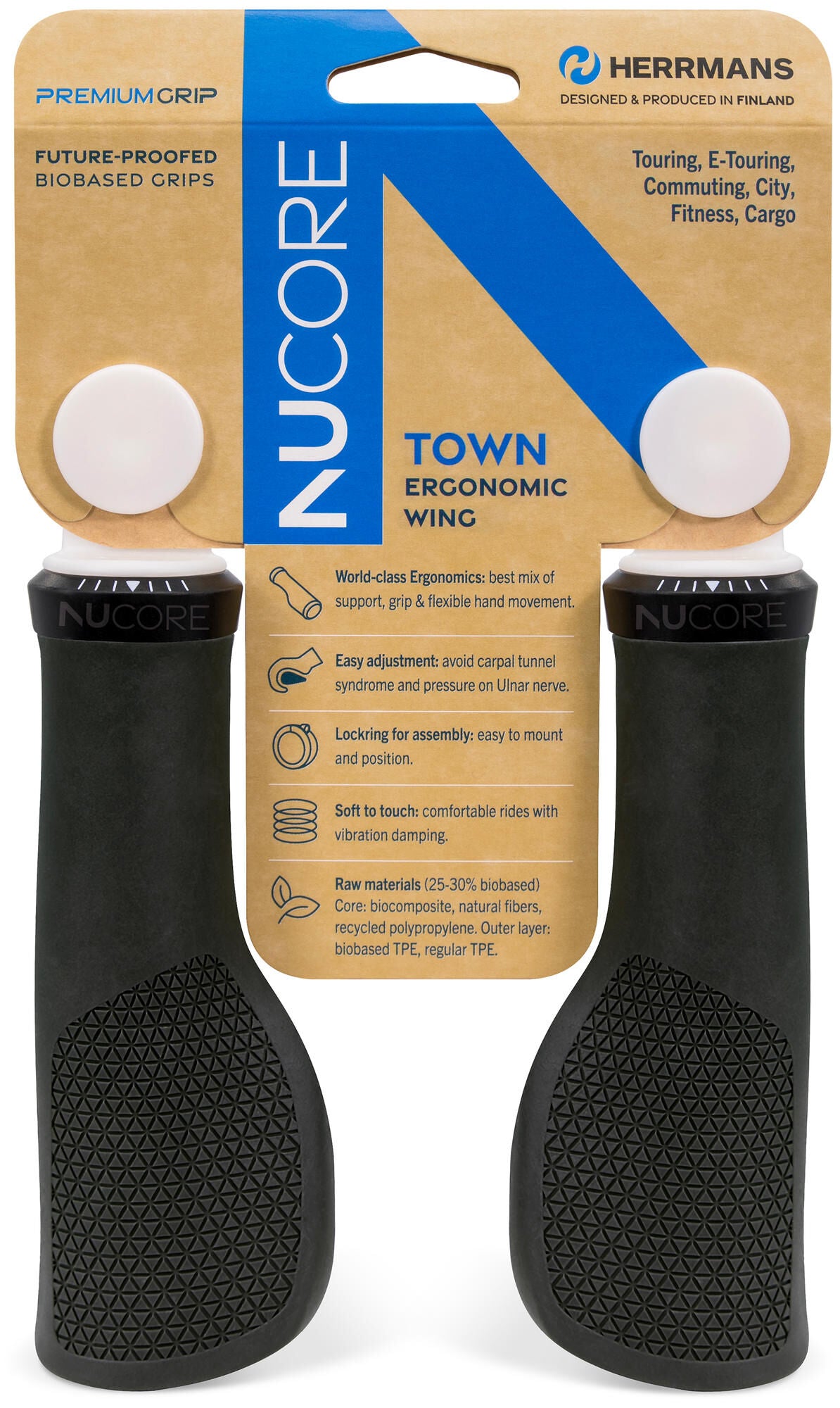 Sturmeyarcher herrmans handvatset nucore town peak 130 130mm zwart
