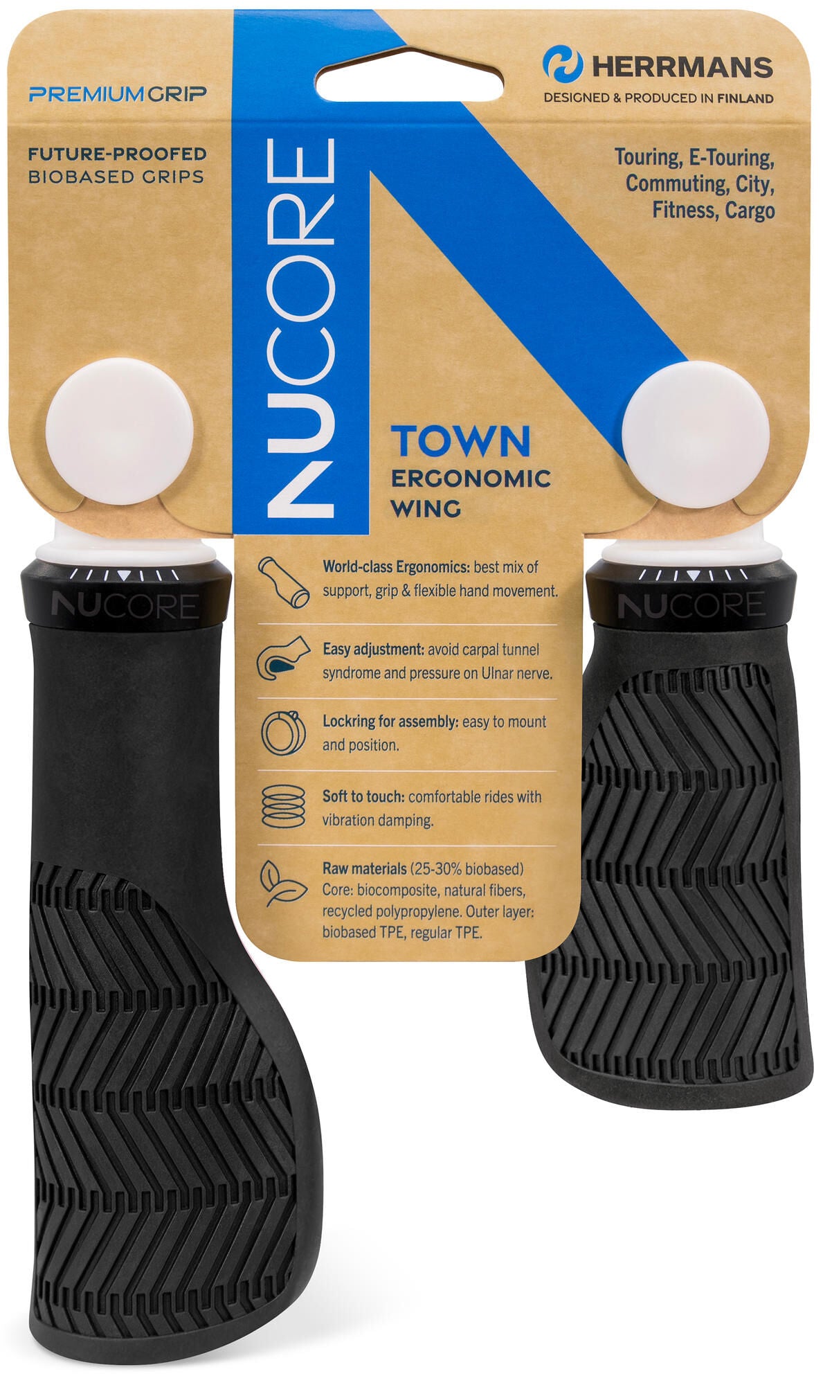 Sturmeyarcher herrmans handvatset nucore town wave 90 130mm zwart