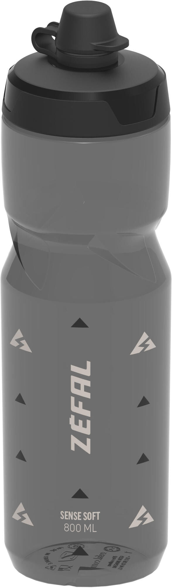 Zefal zéfal bidon sense soft bottle zéfal sense soft 800ml no mud black