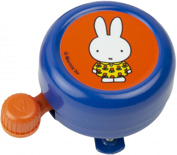 Widek kinderbel Nijntje met bloemjurk blauw op kaart