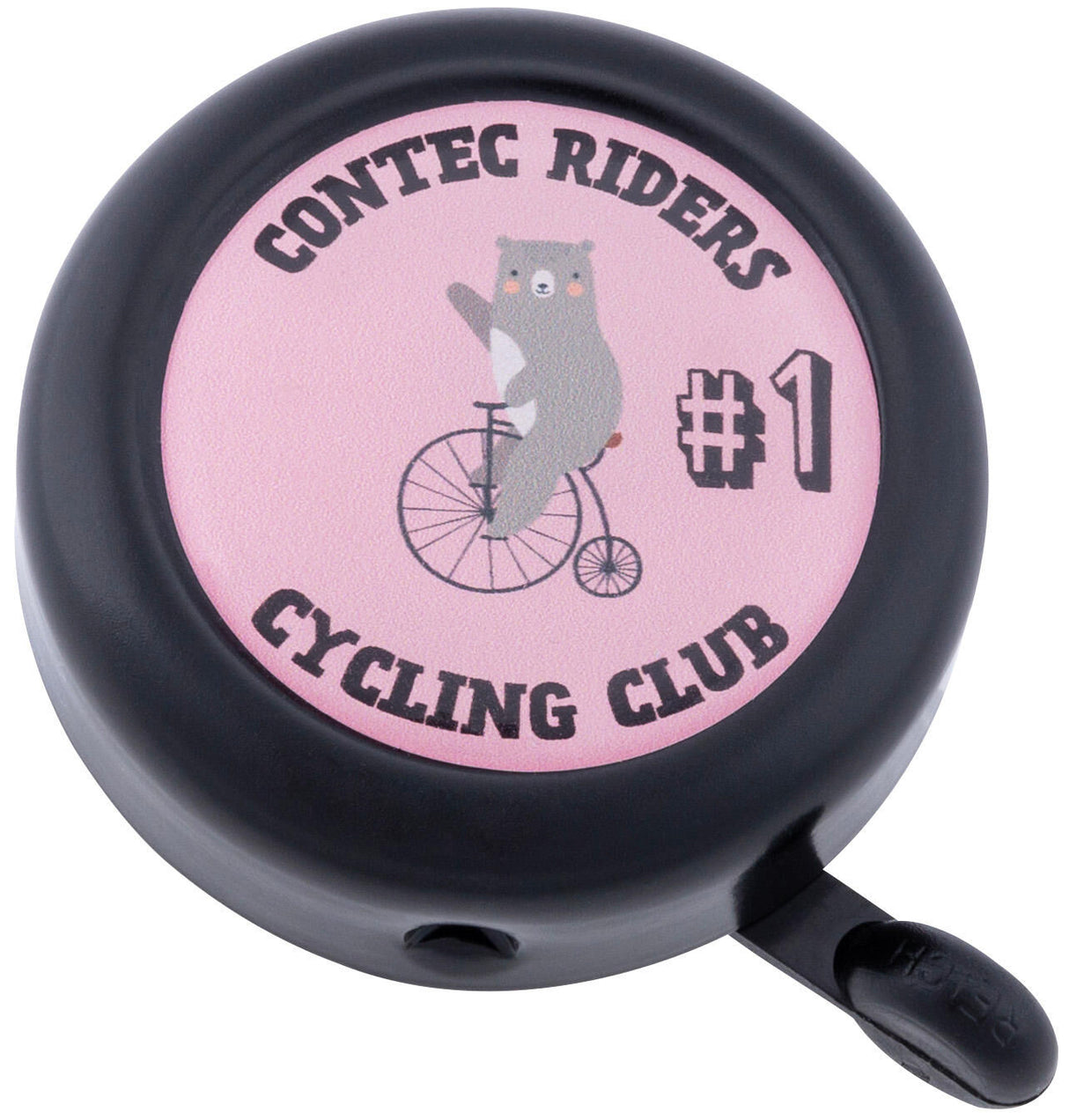 Contec kinder fietsbel kid-a-ring ct bel kid-a-ring circus beer, zwart blauw