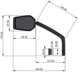 Contec achteruitkijkspiegel e-view evo gl ct rear-view mirror e-vie evo gl dazz m.g-link