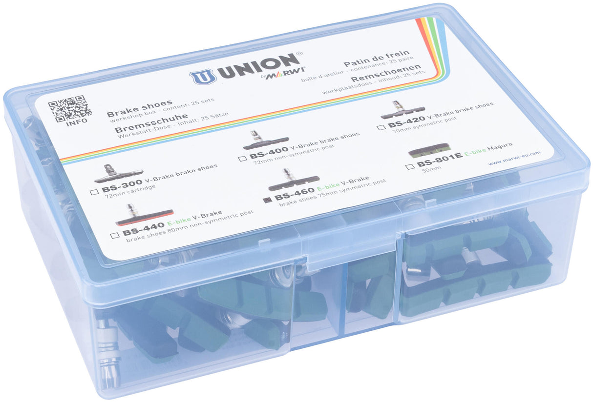 Marwi union schijfremblokset bs-460 v-brake 75mm (25pr)