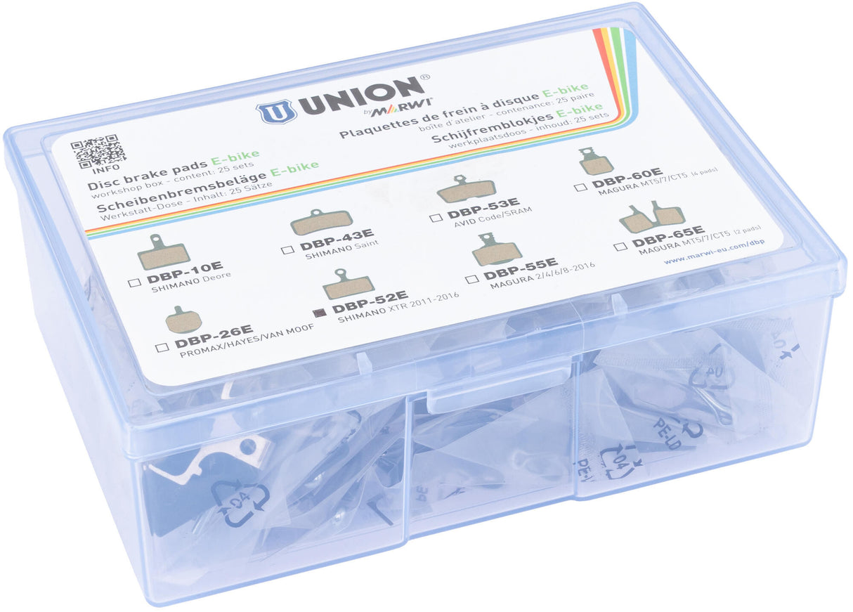 Union schijfremblokken dbp-52e disc brake pad dbp-52e 25 pairs