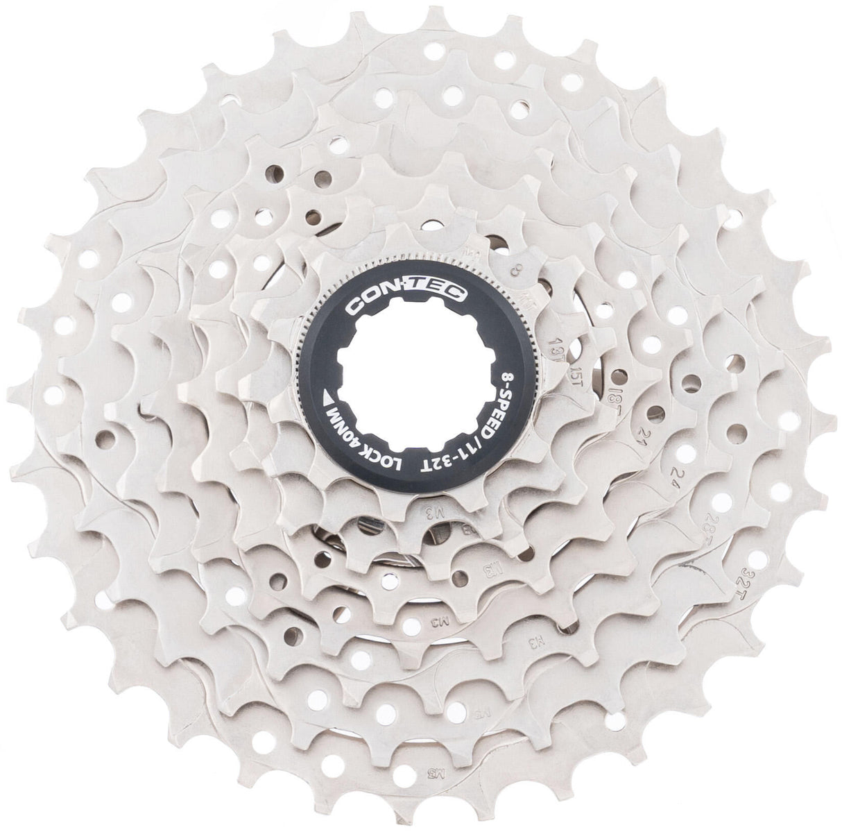 Contec grad cassette tandwiel ct cassette grad 11-32t 8sp sil. black