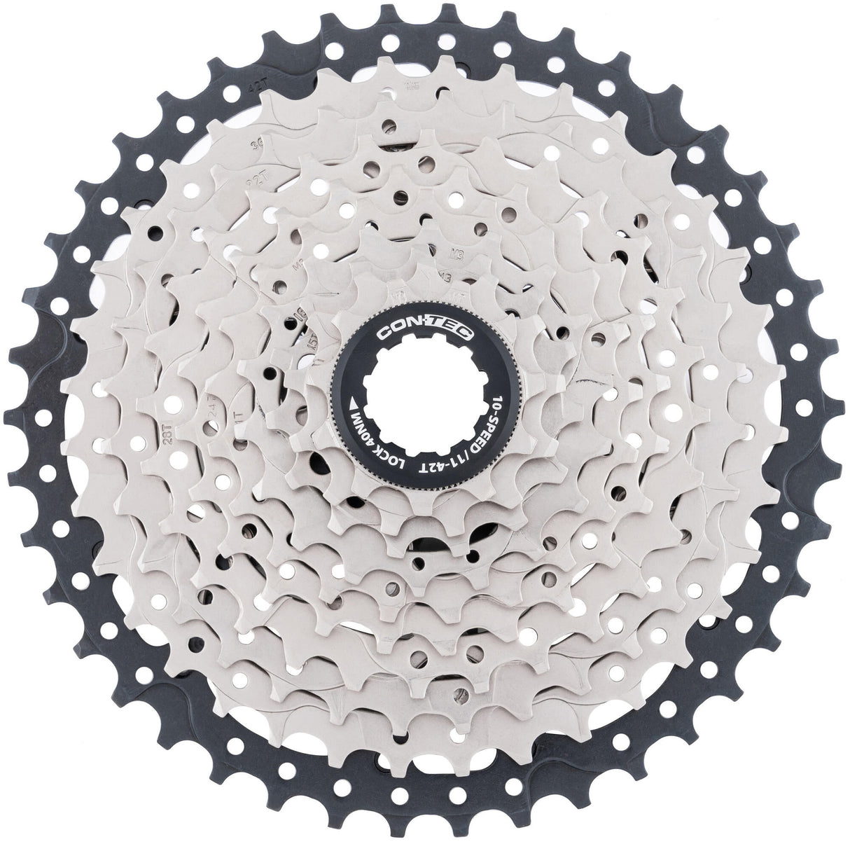 Contec grad cassette tandwiel ct cassette grad 11-42t 10sp sil. black