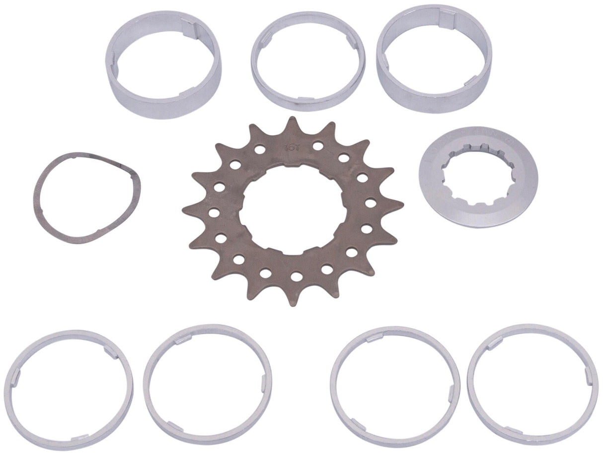 Point steek-tandwielset tandwiel met spacerset 16t