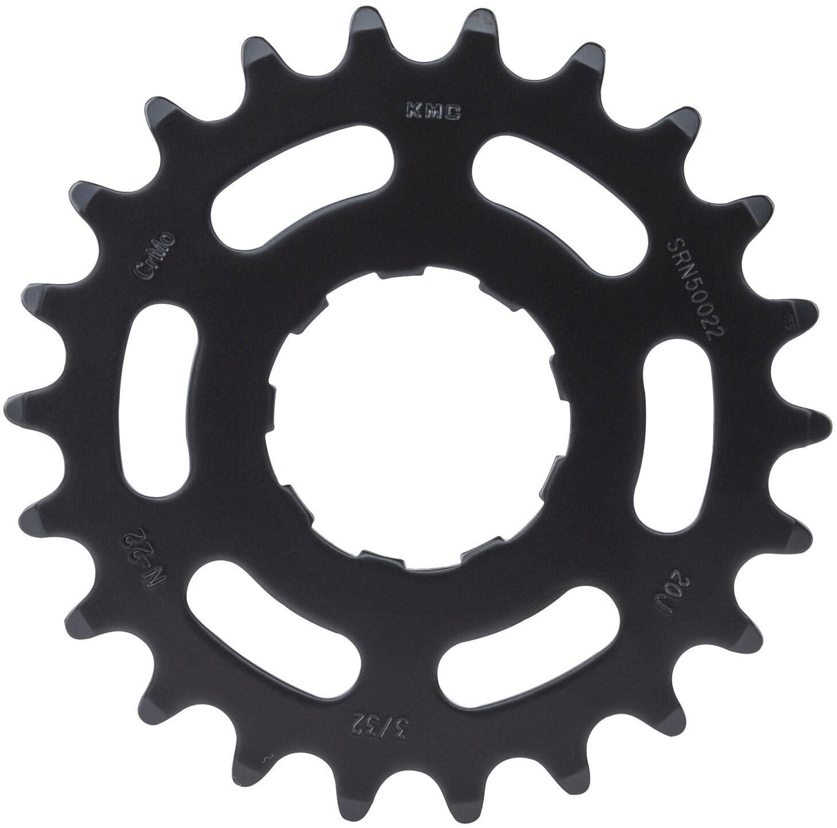 KMC Tandwiel 22T Zwart (Chromoly)