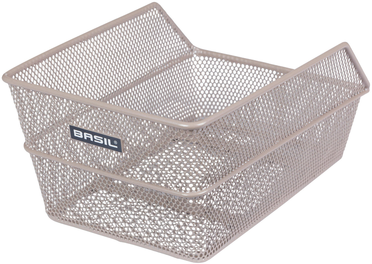 Basil schooltassenmand, achterop "cento s" rear school basket basil centos nude metal.