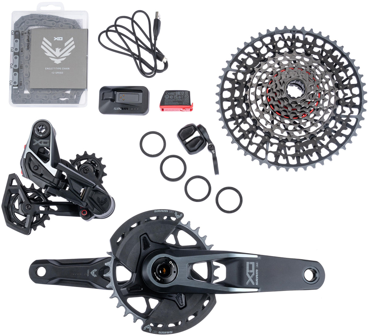 Sram schakelgroep-set x0 eagle axs transmission shift.group x0 eagle axs transm.165mm