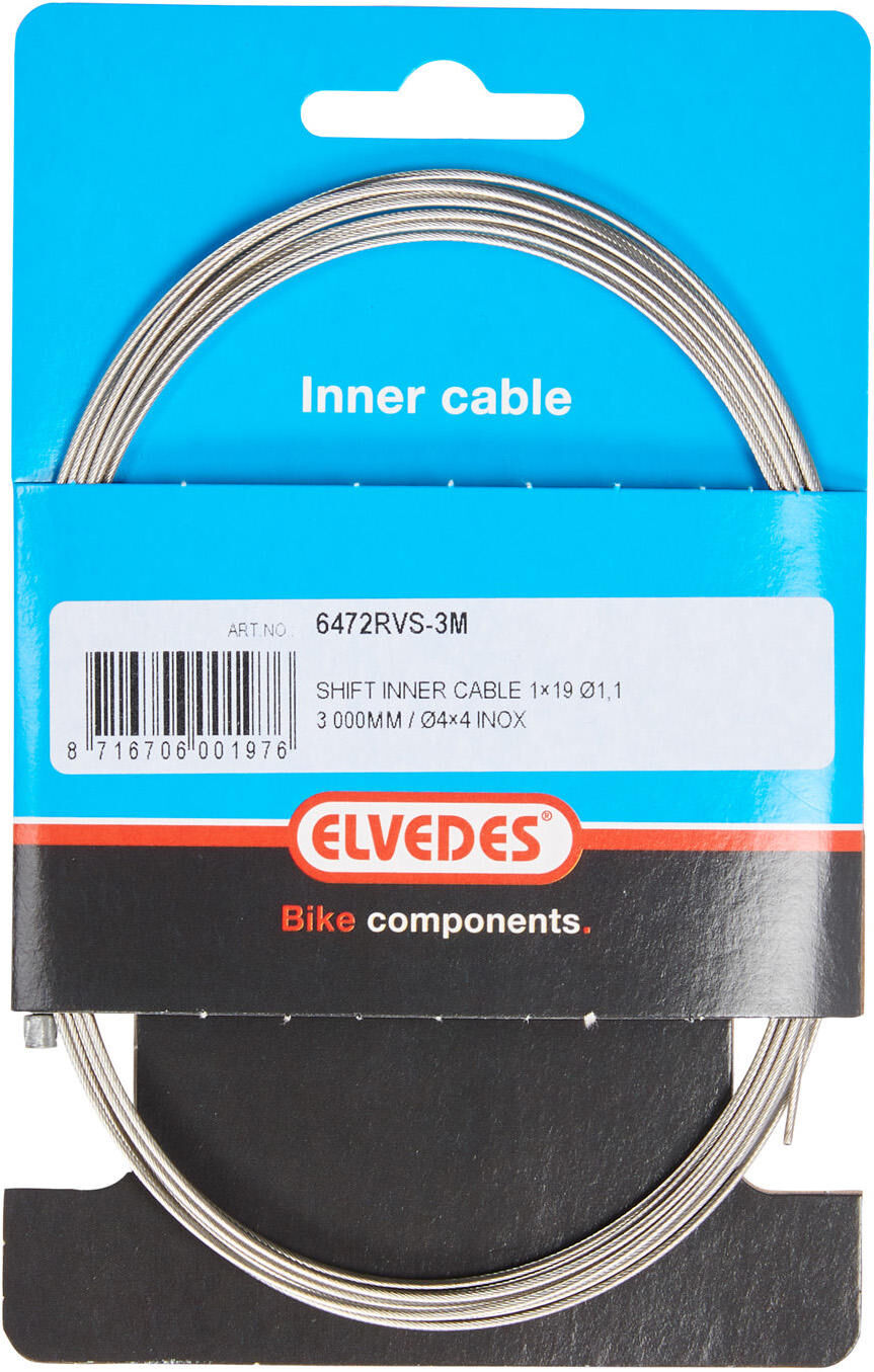 Elvedes derailleur-binnenkabel "19 strands" derail.inner cab.elvedes 3000mm 1,1mm