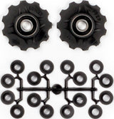derailleurwieltjes 11 tanden 7-11V zwart 2 stuks
