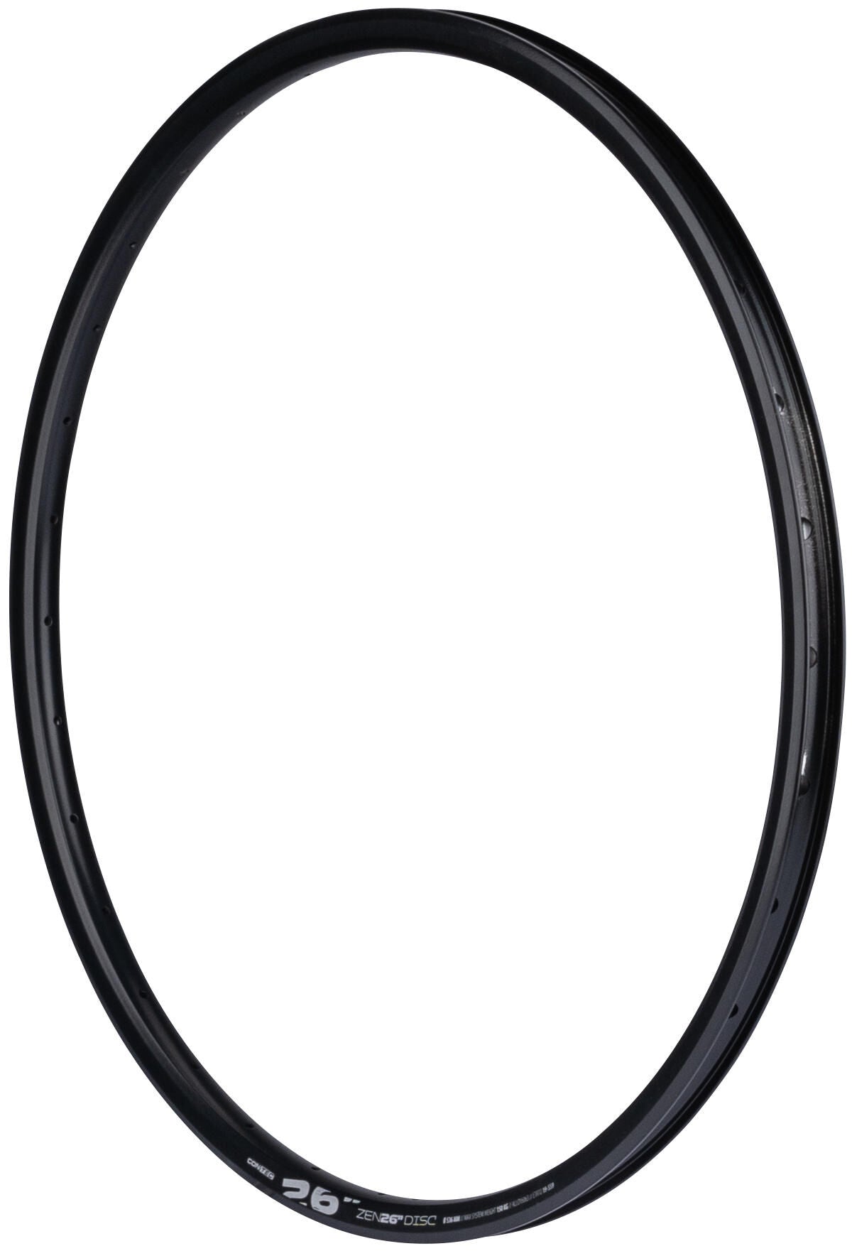 Contec velg zen 26 disc . ct aluminum rims zen 26 d 26 , 32l. 19-559,sv,black