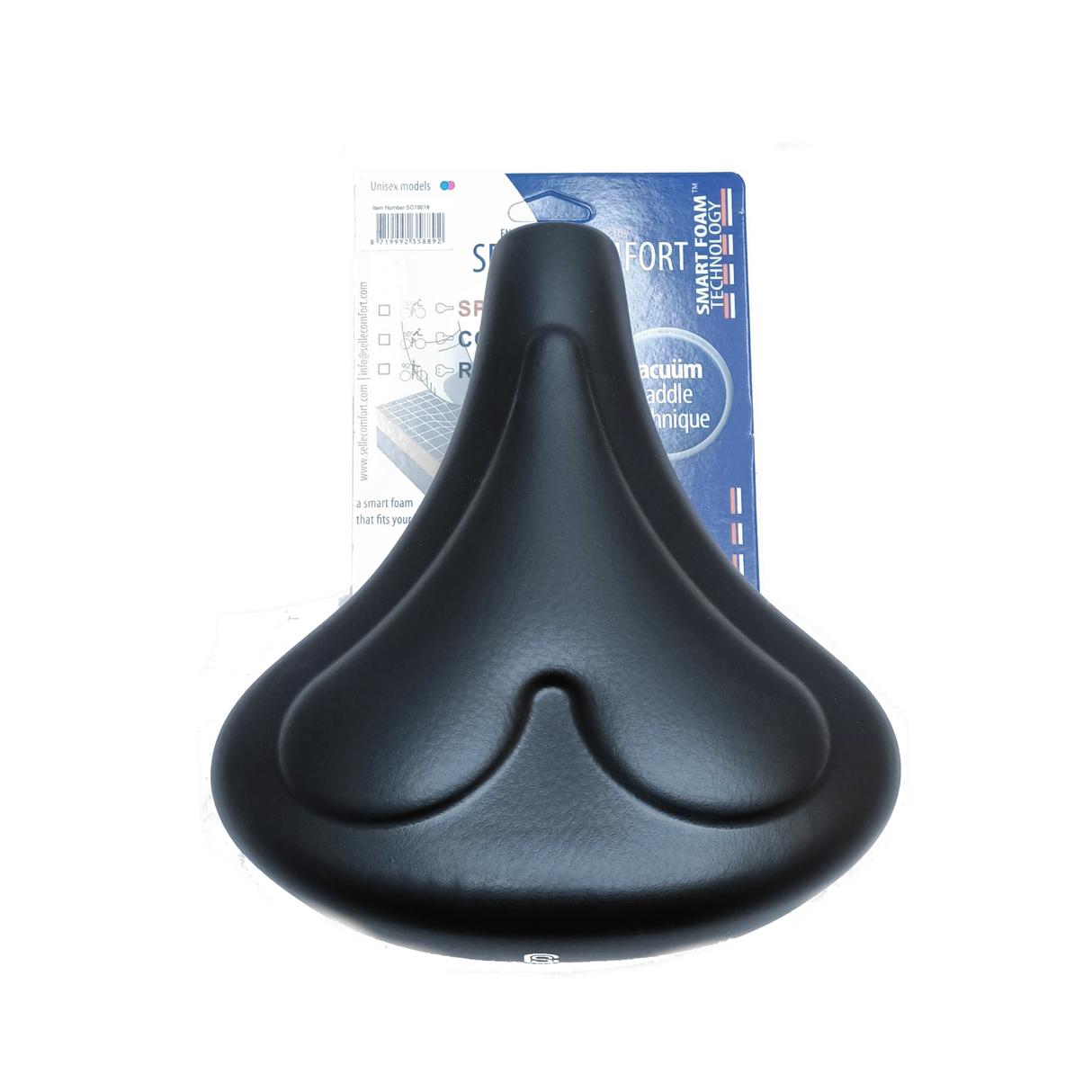 Selle comfort zadel 261 hartje smart foam zwart