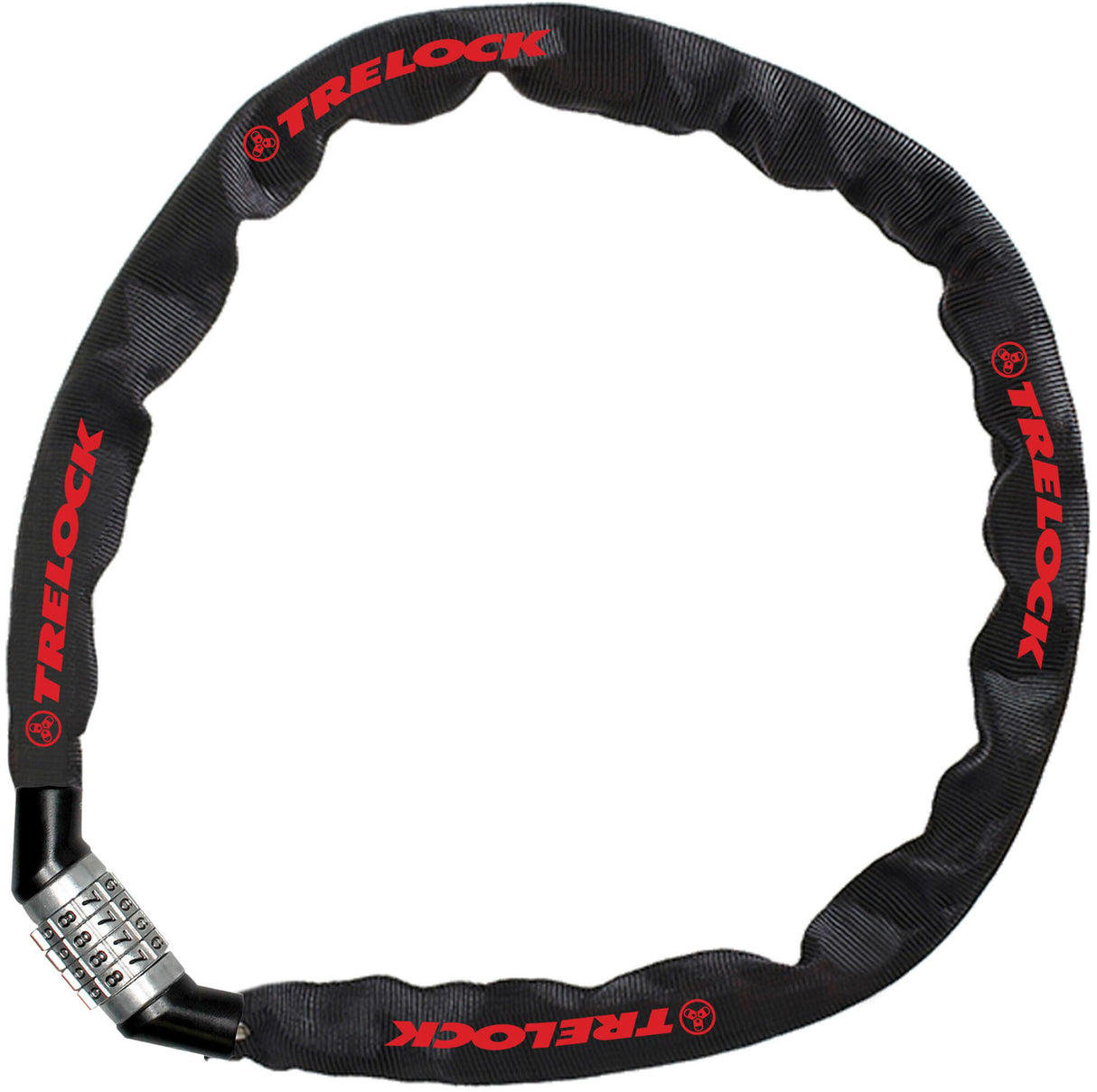 Trelock BC C115 110 4 zw - kettingslot, 110 cm, zwart