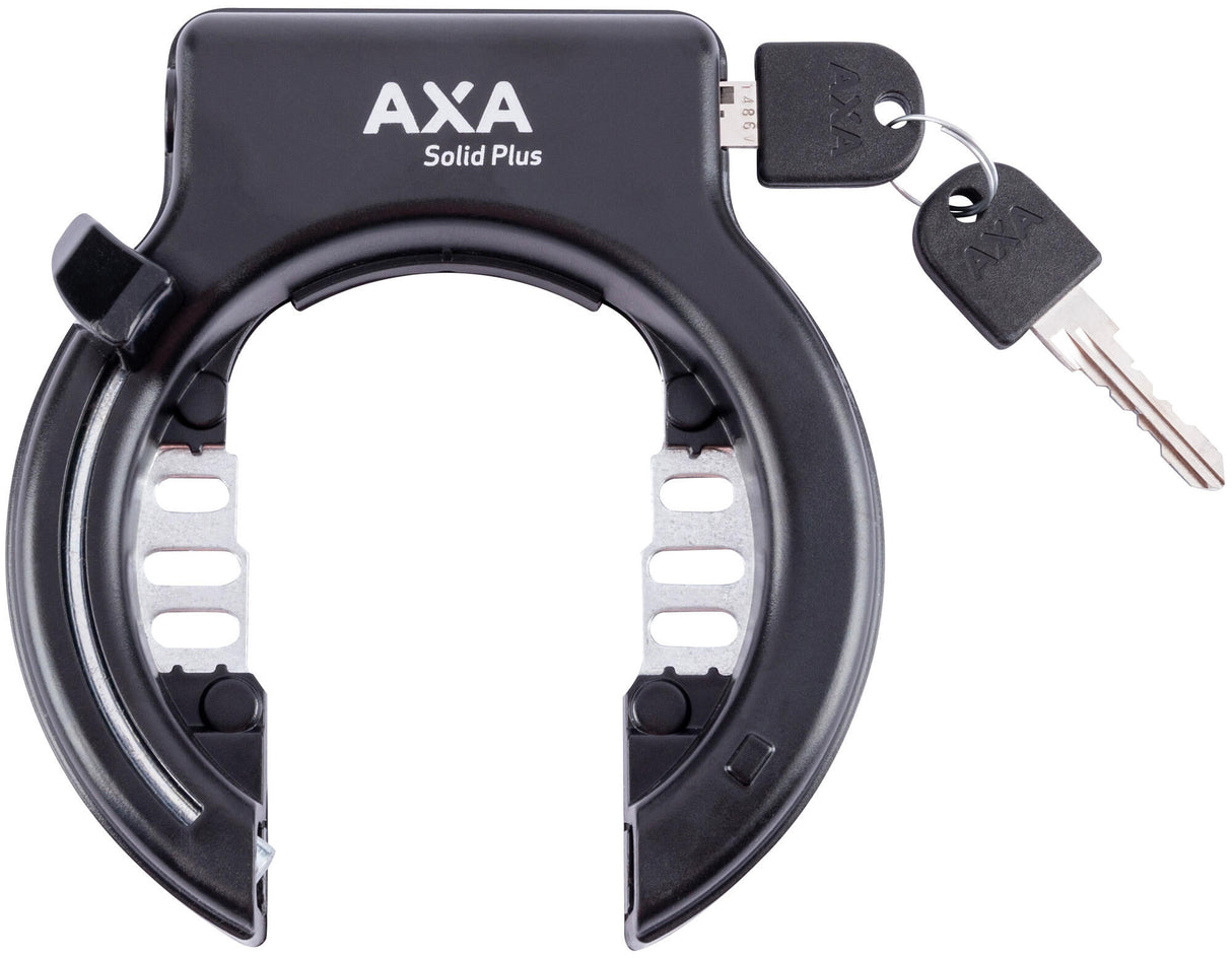 Axa ring- en accuslot set solid plus frame bat.lock set solid plus az black