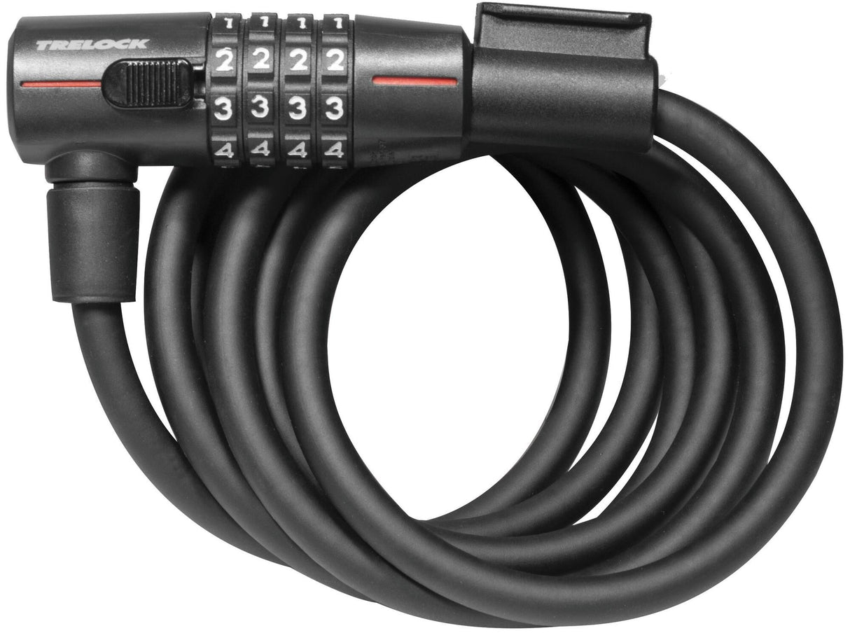 Trelock spiraal-kabelslot "sk 312" curly cable lock trelock sk 312 numeric code