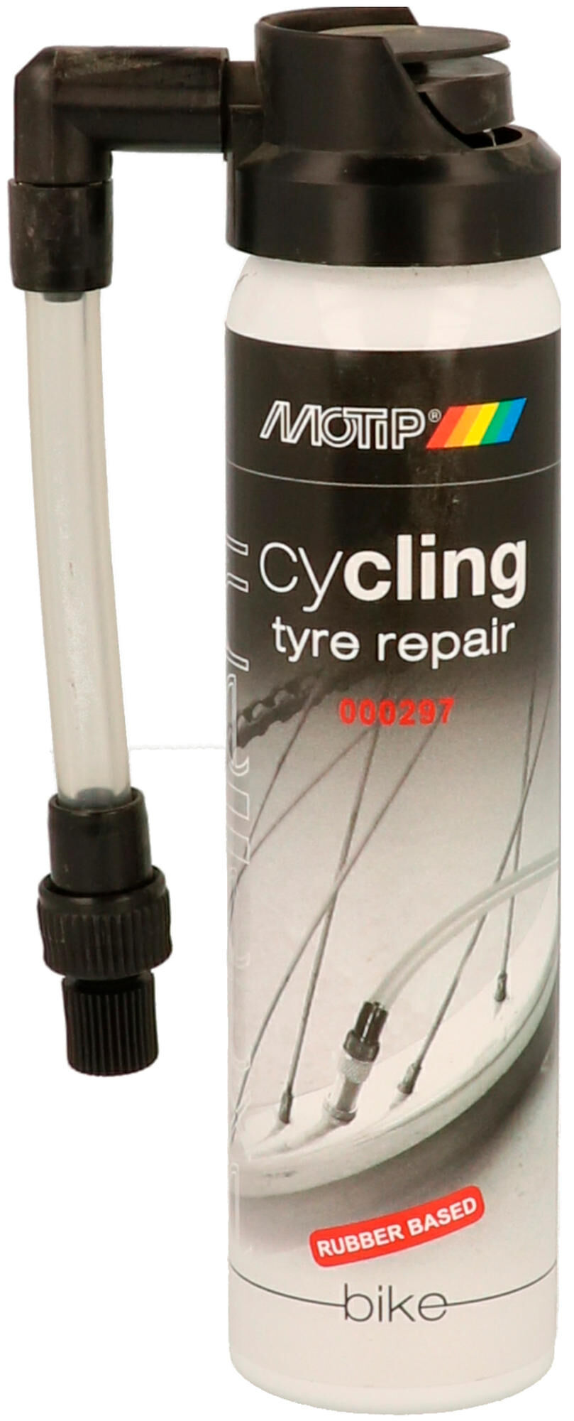 Motip Cycling tyre repair 75ml. 75ml. Geschikt voor het uitvoeren van noodreparaties aan banden.