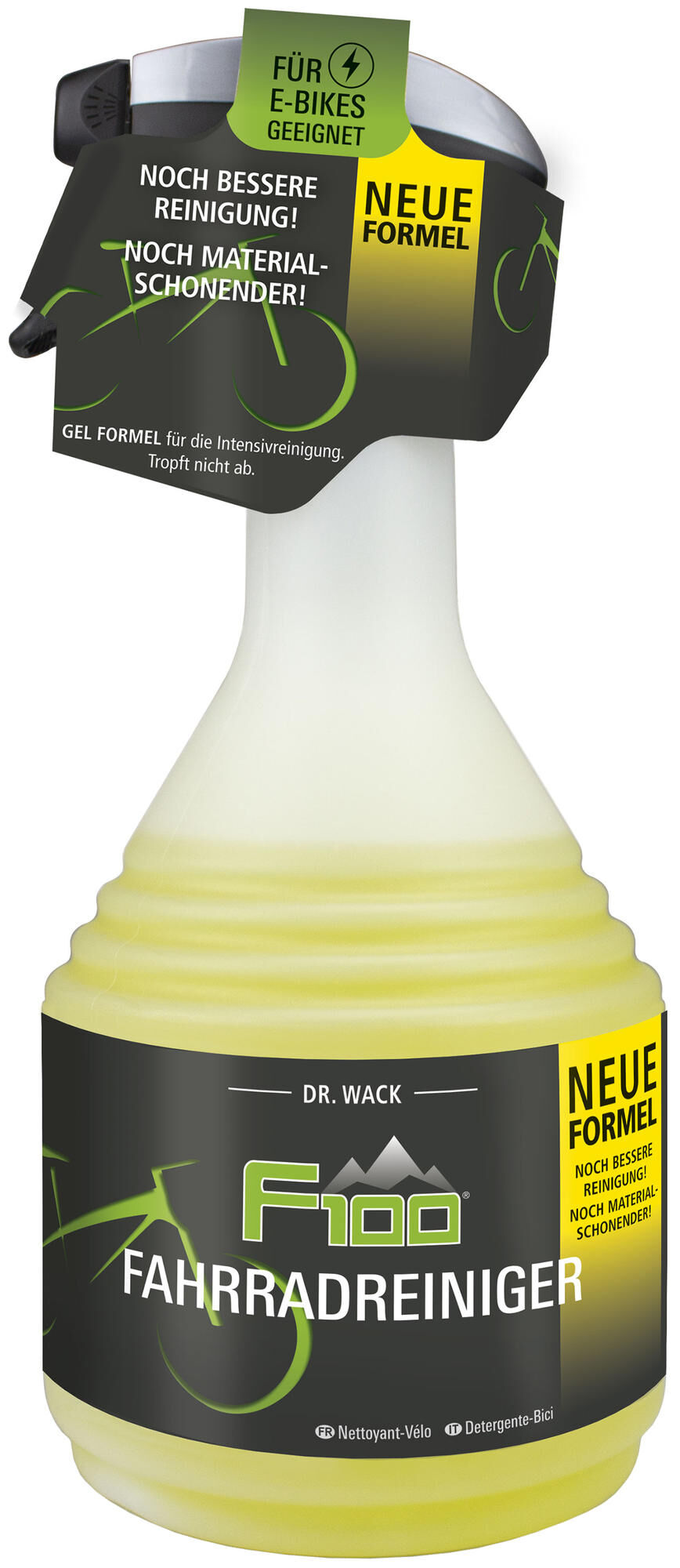 Dr. wack f100 fietsreiniger neue formel f100 bike cleaner dr.wack 750ml