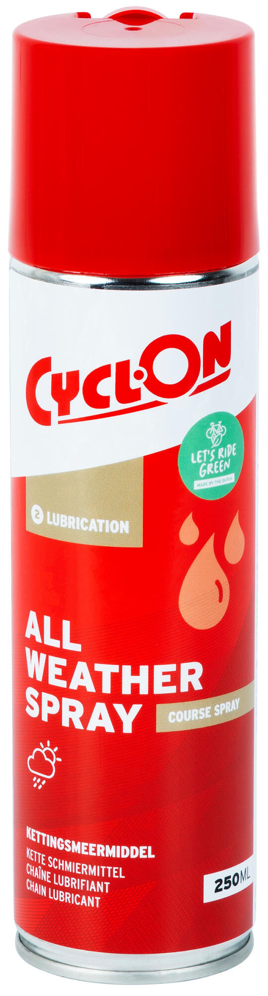 Cyclon kettingvet "all weather lube" cyclon chain grease "course lube" 250ml