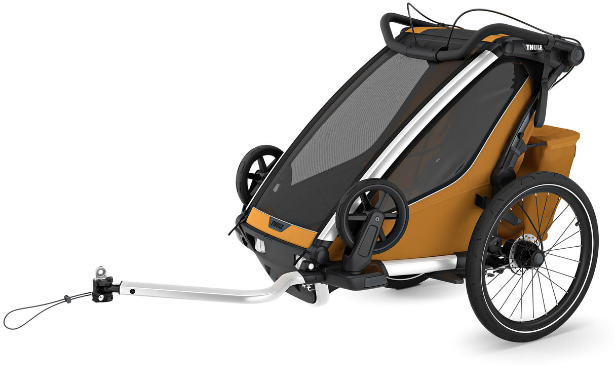 Thule fiets-kinderkar chariot sport 2 single . bicycle trailer chariot sport 2 gold