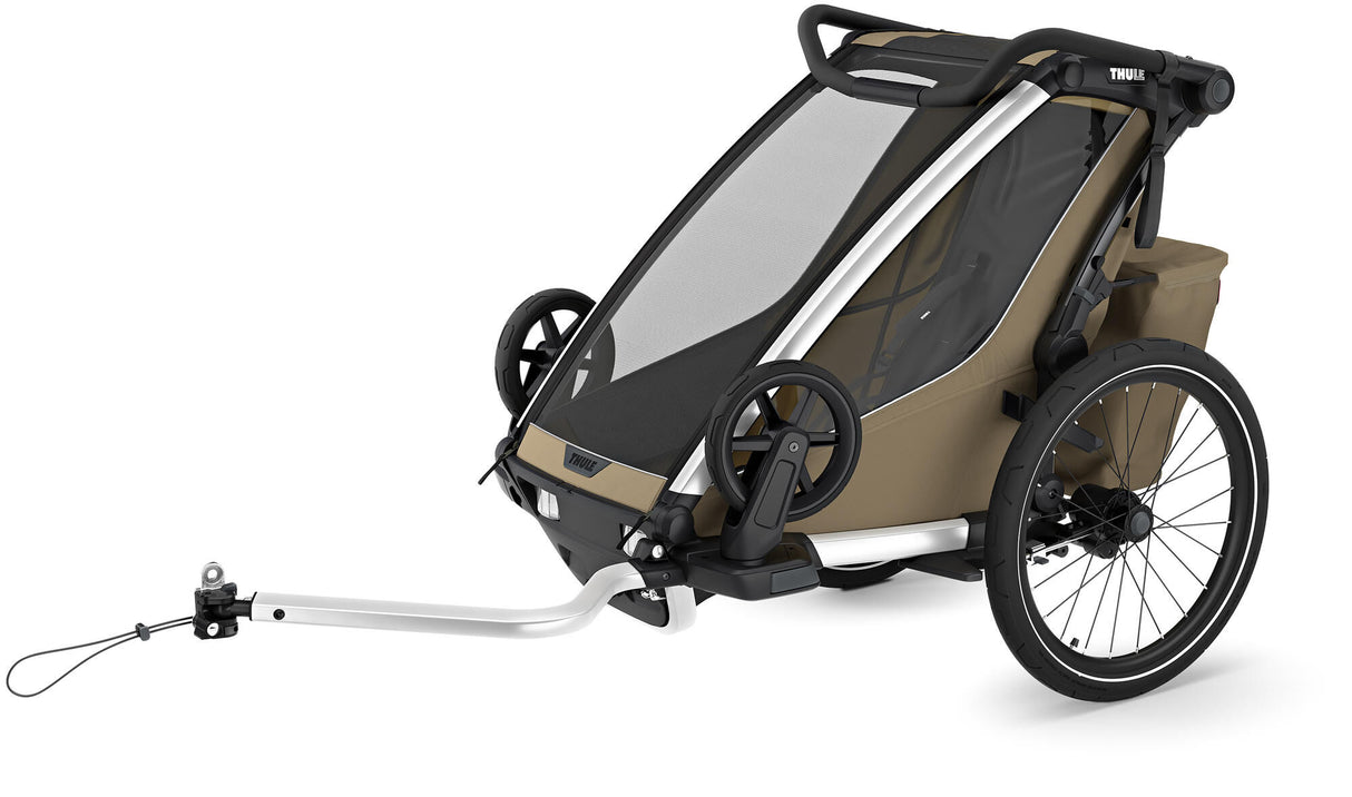Thule fiets-kinderkar chariot cross 2 single . bicycle trailer chariot cross 2 faded kha