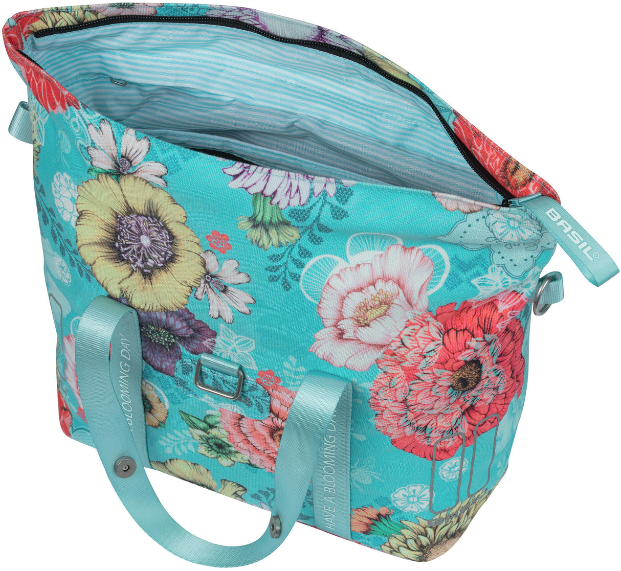 Basil pakaftas "bloom field" single bag basil bloom field sky blue