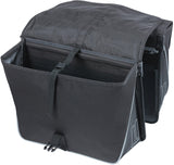 Basil dubbele tas forte mik 35l zwart