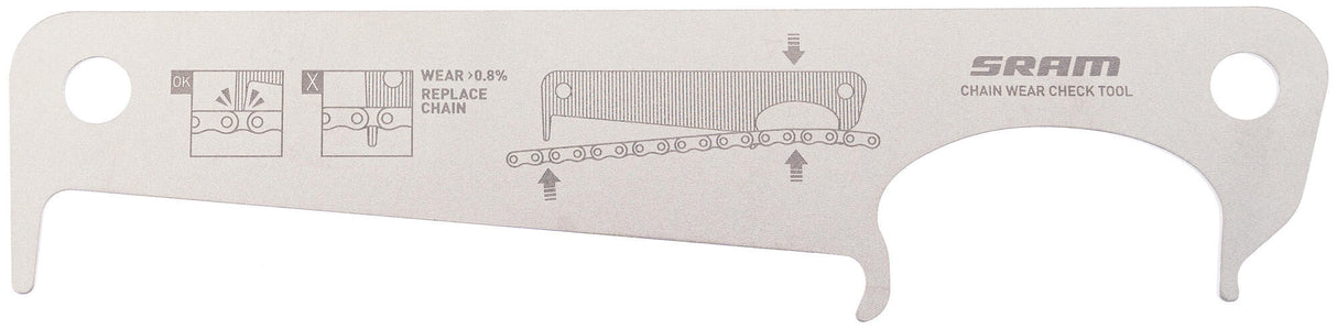Sram kettingslijtage-maat chain wear 0.8 percent