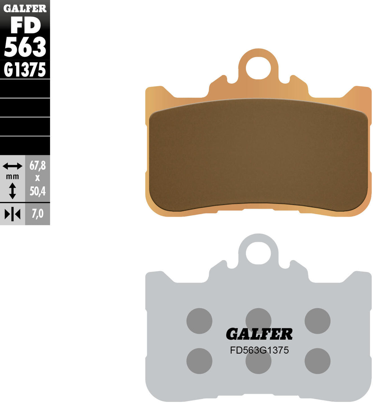 Galfer remblokken fd563 remblokken gesinterd fd563 g1375