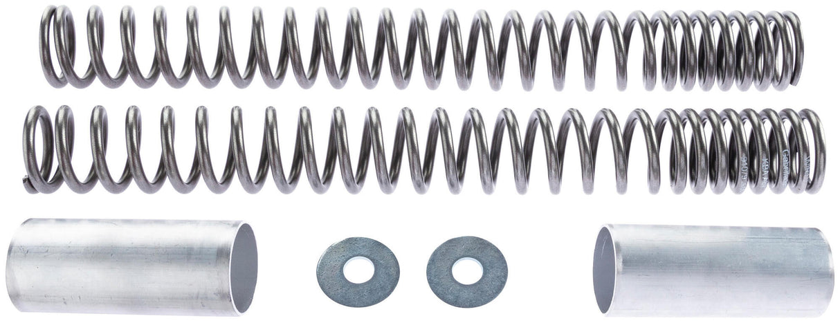 Wirth voorvork veerset gepolijst fork spring set 5008 polished,cover 1296