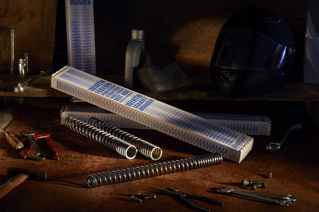 Wirth voorvork veerset gepolijst fork spring set 2010 polished