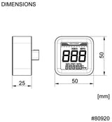 Daytona cube snelheidsmeter speedometer cube m speed alu sw