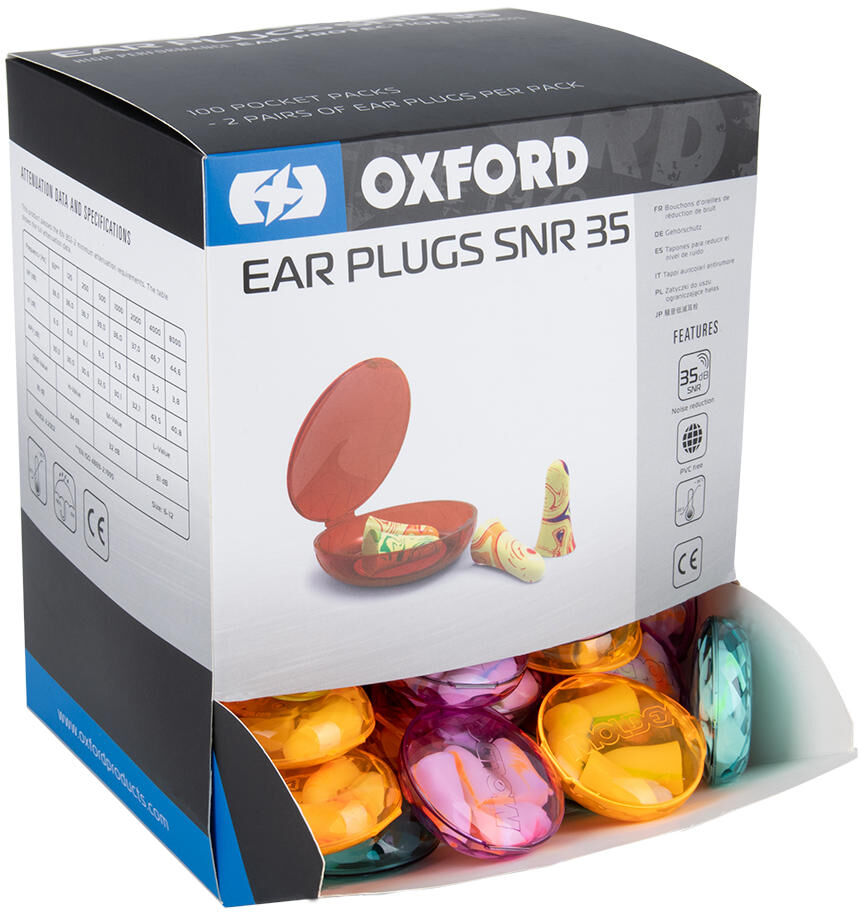 Oxford gehoorbescherming ear plugs hearing protection pack of 4 pcs.