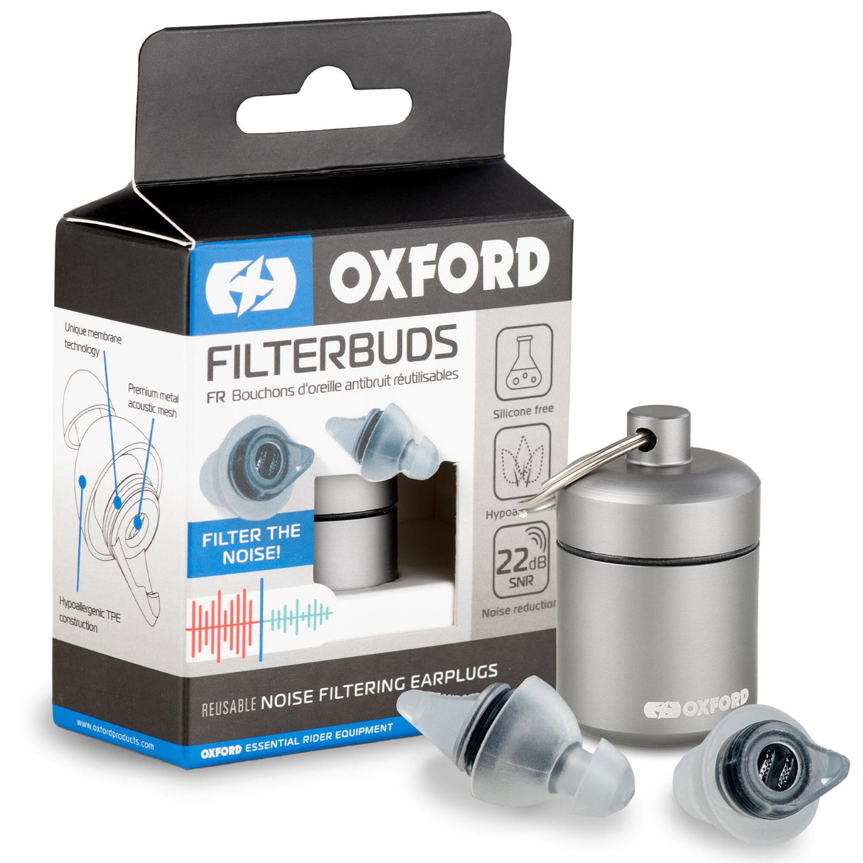 Oxford oordopjes filter buds . gehoorbescherming filter buds regular fit