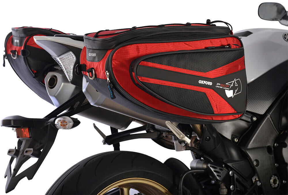 Oxford zijtassen p50r fietstassen . side pockets p50r red 2x25l