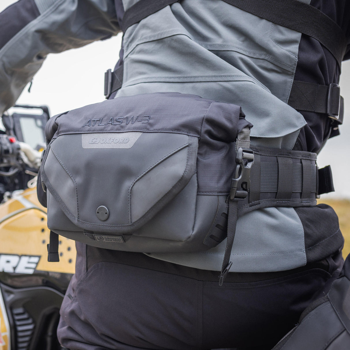 Oxford heuptasje atlas w-3 atlas w-3 fanny pack gray black
