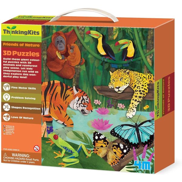 Dam thinking kits vloerpuzzel 3d regenwoud