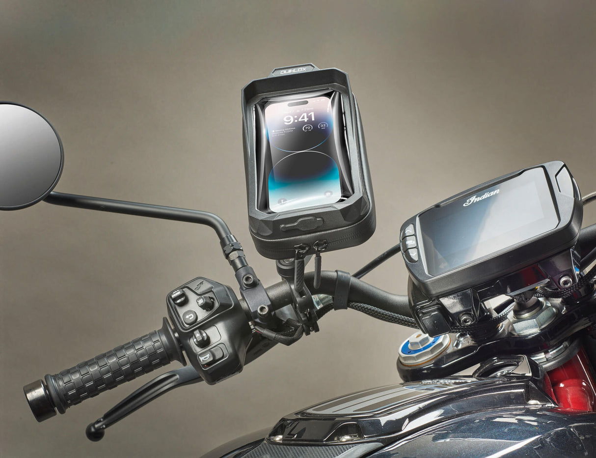 Interphone gsm-houder quiklox met vasthoudsysteem cell phone holder interph quiklox case, mount 7 zol