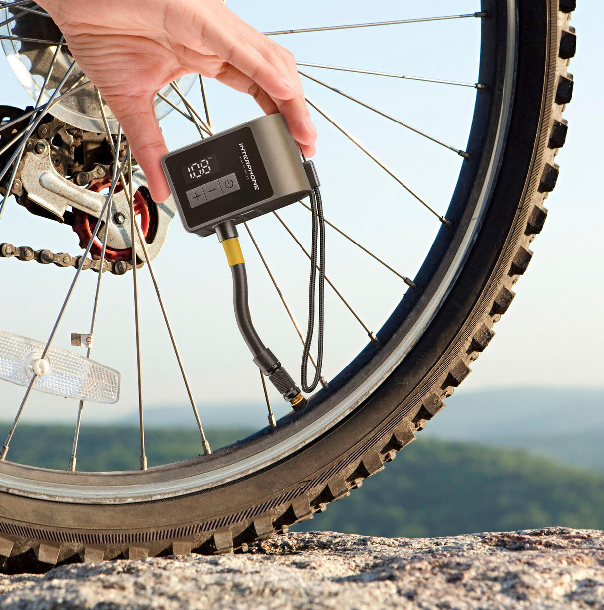 Interphone akku-luftpumpe fietspomp