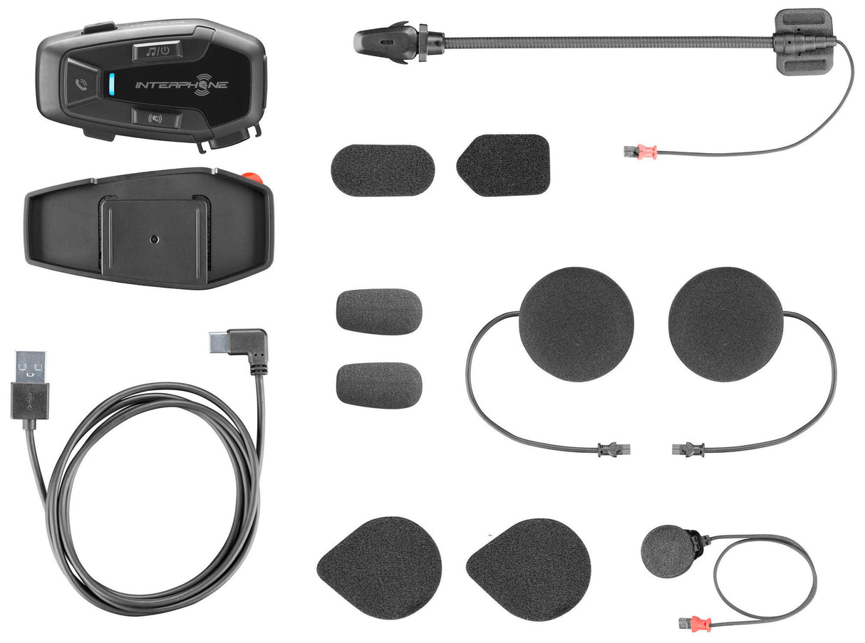 Interphone roer communicatiesysteem u-com 7 r helm com.system interp. u-com 7r dubbele kit