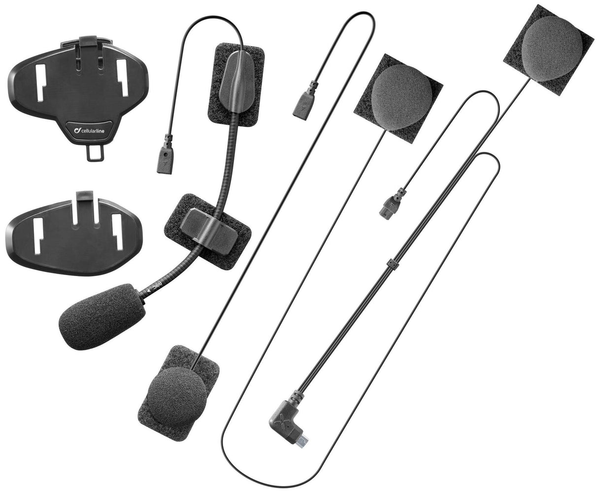 Interphone -audioset universele audioset auduikit uni tour sport link avant
