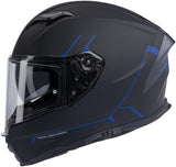 Spec-x integraalhelm sx-82.03 r2 stinger helmet sx-82.03 r2 black matt blue xs pin re