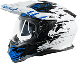 Spec-x endurohelm sx-62.01 r1 stinger adv helmet spac-x sx-62.01 r1 stinger adv xs white blue