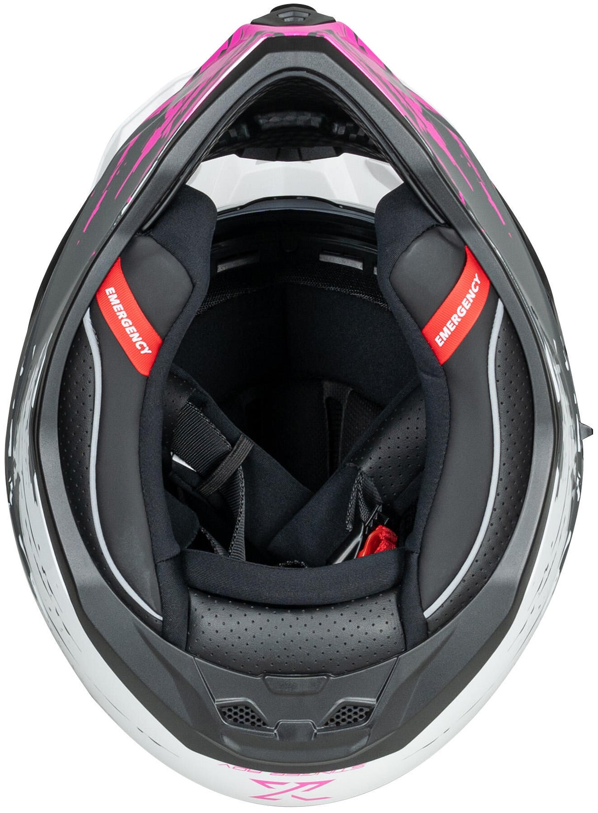 Spec-x endurohelm sx-62.01 r1 stinger adv helmet spac-x sx-62.01 r1 stinger adv s white pink