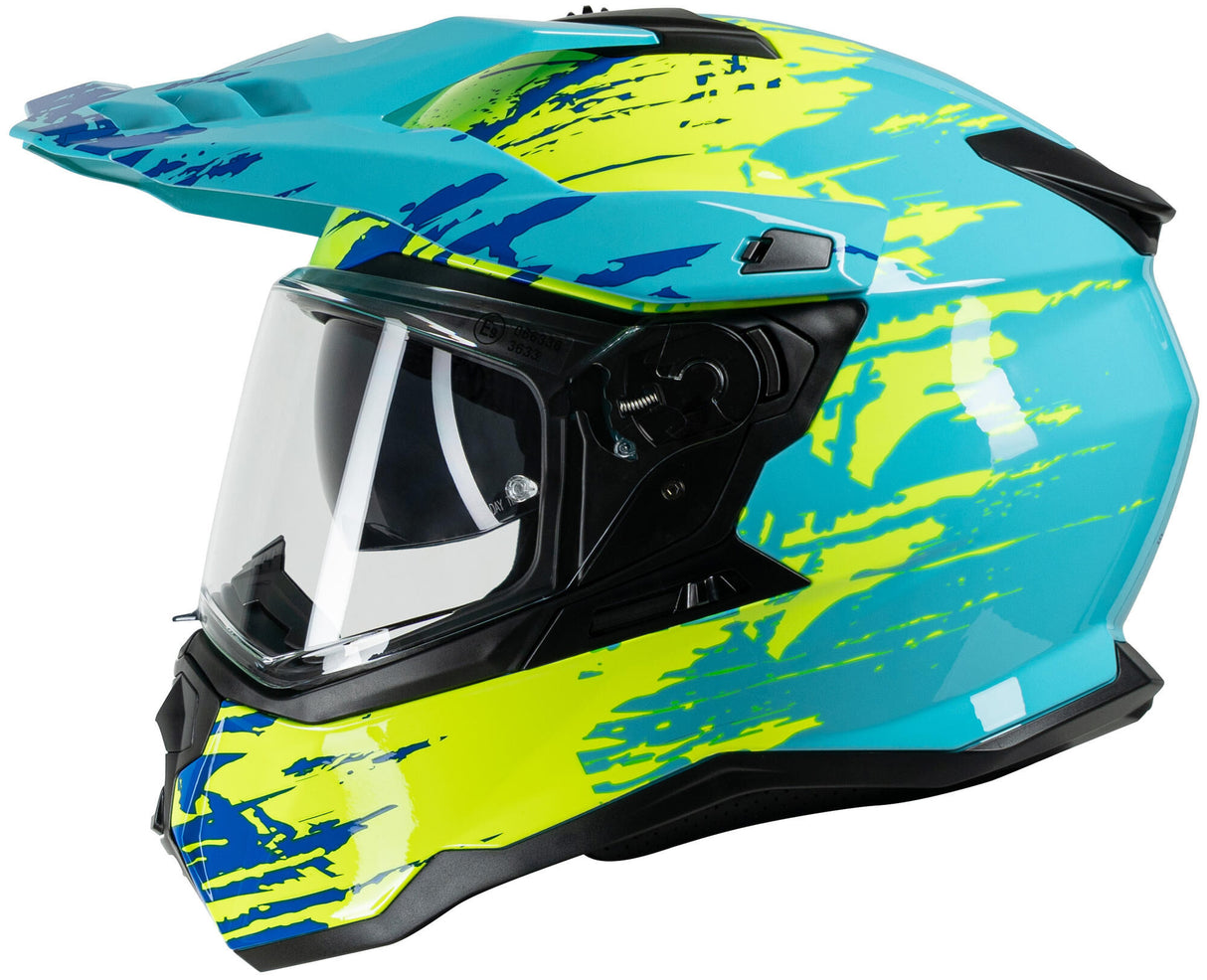 Spec-x endurohelm sx-62.01 r1 stinger adv helmet spac-x sx-62.01 r1 sting. adv xxl white yel.