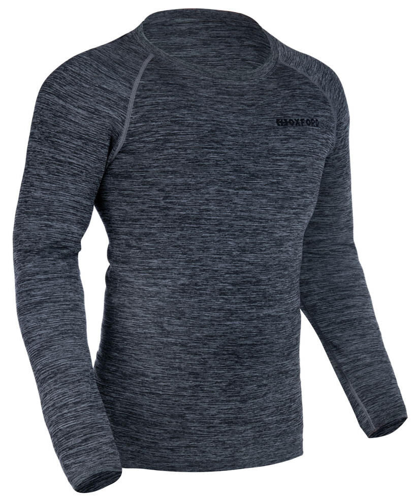 Oxford shirt met lange mouwen advanced base layer . functional shirt long sleeve s m gray