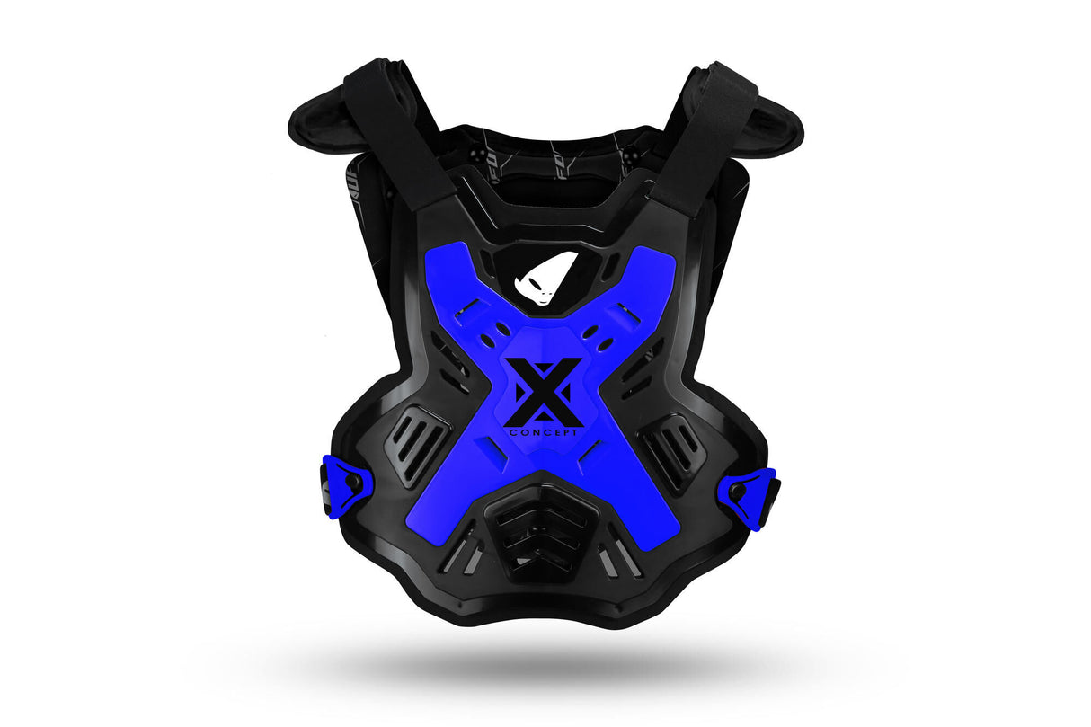 Ufo plast borstprotectie x-concept . breast protector ufo x-concept black blue