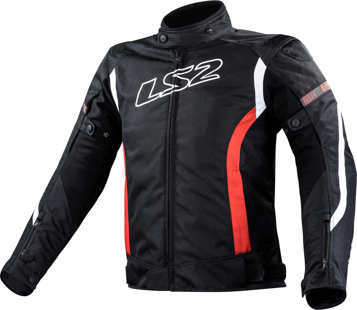 Ls2 gate jas jacket gate man black red m